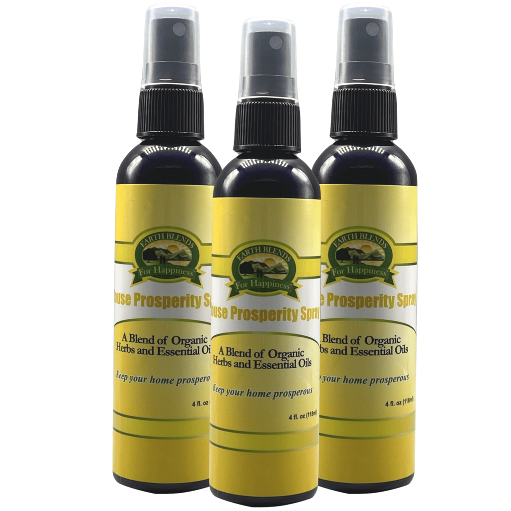 Buy Online High Quality and Pure Organic 3 Bottles House Prosperity Spray - Earth Blends for Happiness