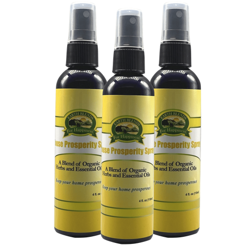 Buy Online High Quality and Pure Organic 3 Bottles House Prosperity Spray - Earth Blends for Happiness