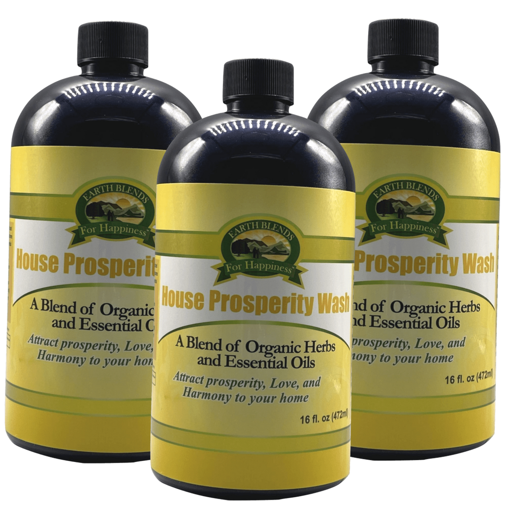 Buy Online High Quality and Pure Organic 3 Bottles House Prosperity Wash - Earth Blends for Happiness