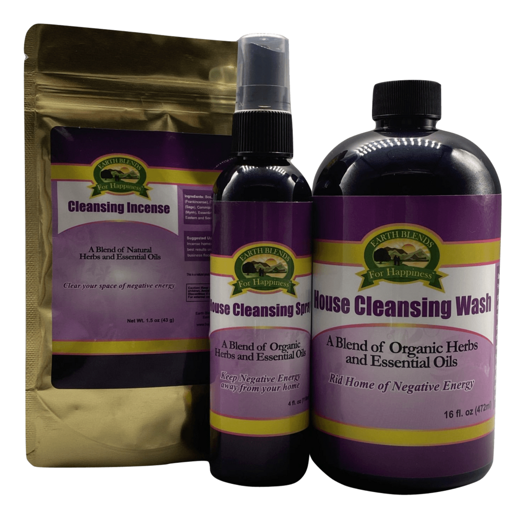 Earth Blends for Happiness Cleansing Incense, Incense burner, charcoal, Earth Blends for Happiness House Clearance Spra