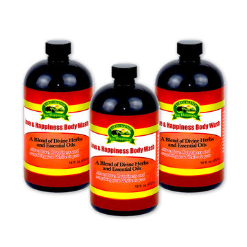 Buy Online High Quality and Pure Organic 3 Bottles Love & Happiness Body Wash 16oz - Earth Blends for Happiness