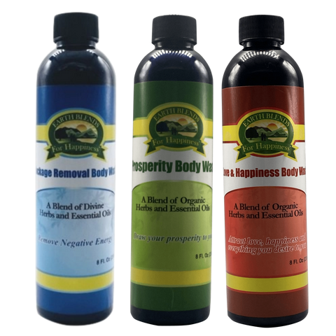 Buy Online High Quality and Pure Organic Body Wash Bundle Medium - Earth Blends for Happiness