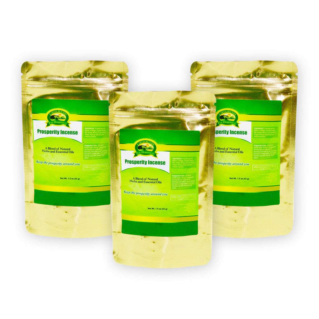 Buy Online High Quality and Pure Organic 3 Prosperity Incense - Earth Blends for Happiness